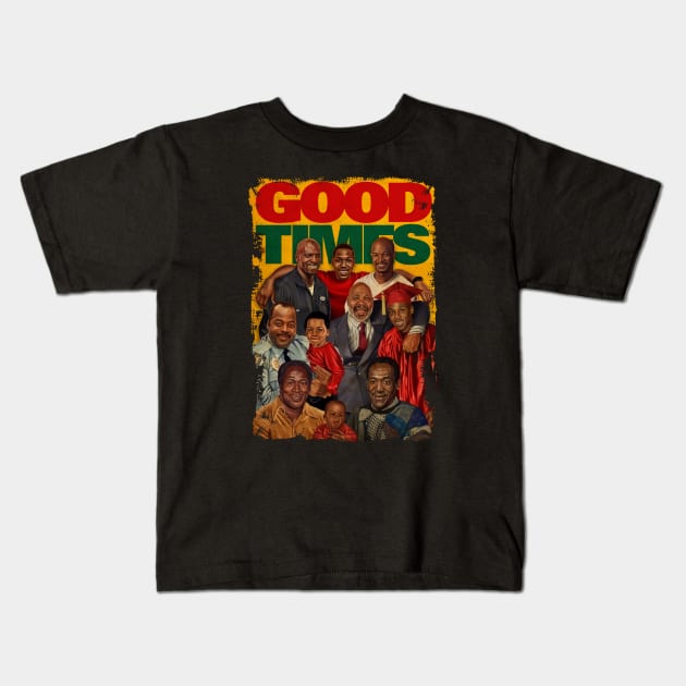 TV SHOWS GOOD TIMES Kids T-Shirt by mobilmogok99